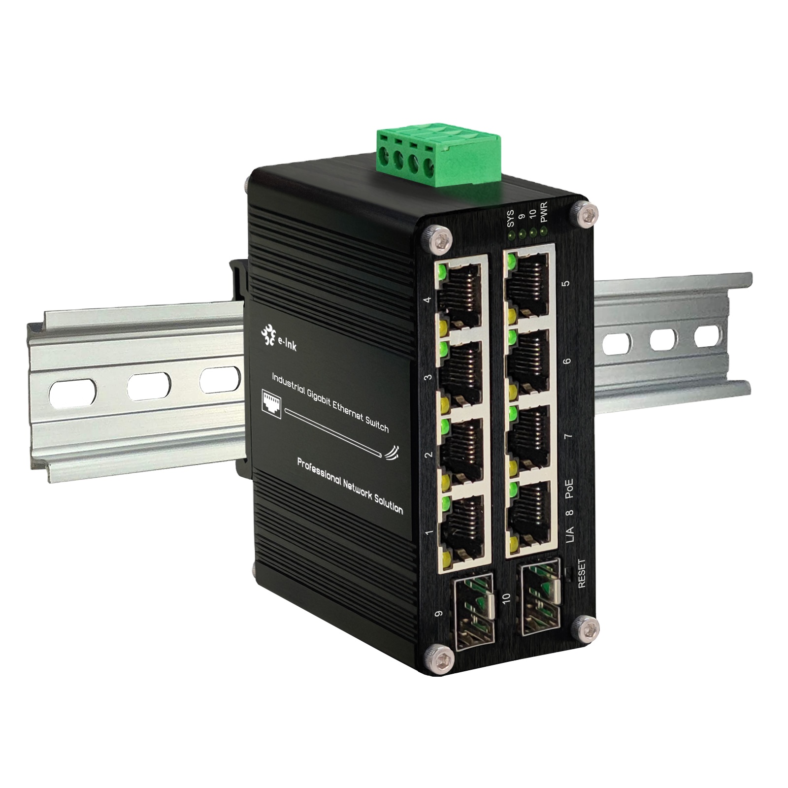 Managed Gigabit Poe Switch 8 Port 802.3At - Switch PoE Terkelola 8 Port 10/100/1000T
