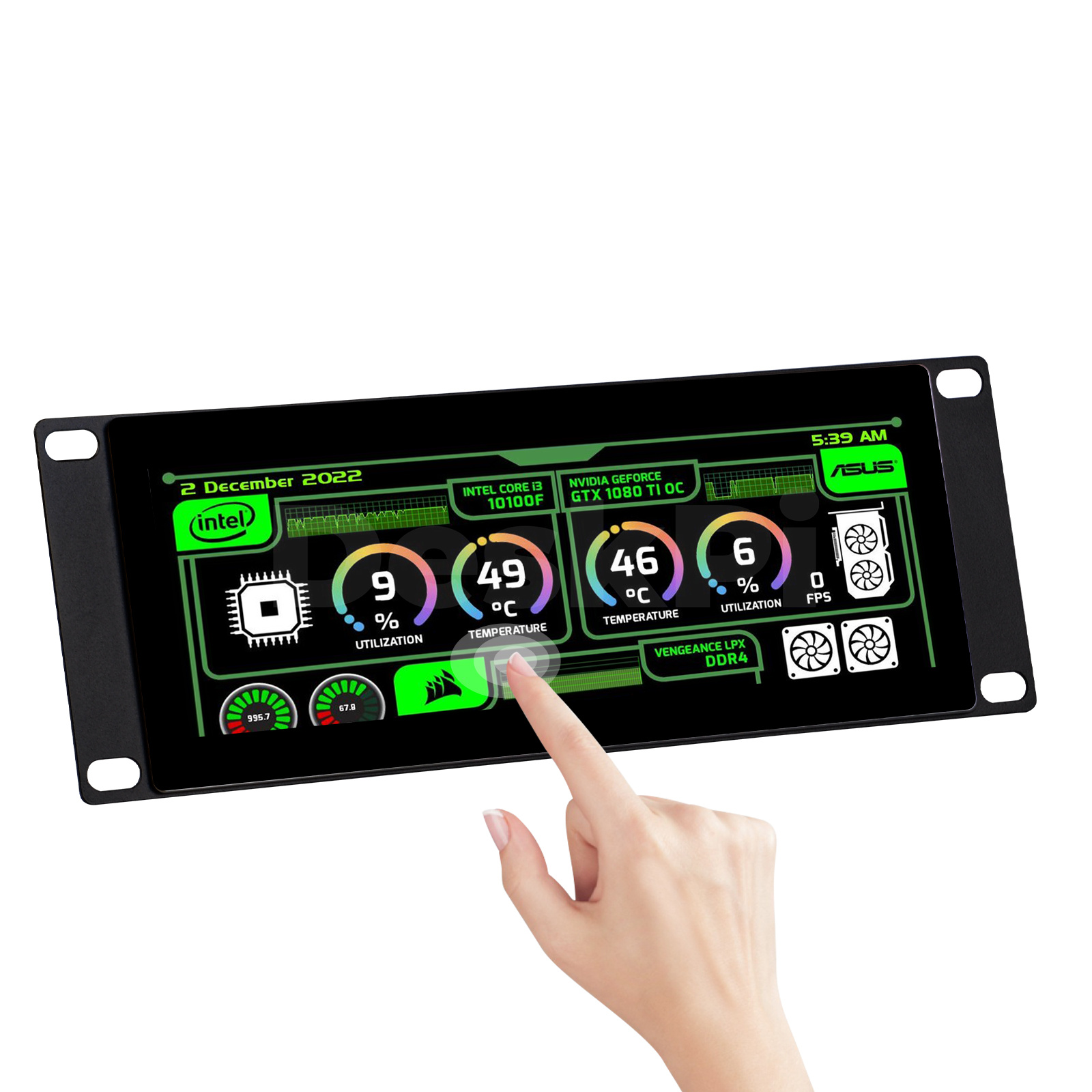 Deskpi Super6C - DeskPi Layar Sentuh 7,84 Inci Layar