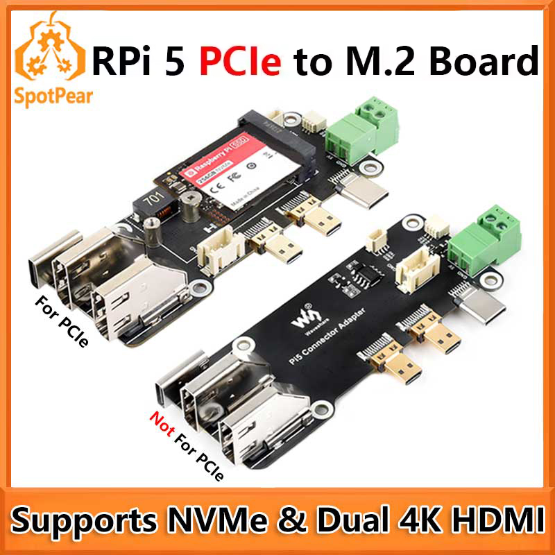 Turing Pi 2 - Raspberry Pi 5 PCIe ke M.2