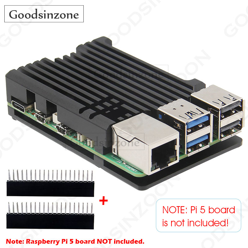 Raspberry Pi 5 8Gb - Casing Pelindung Aluminium Raspberry Pi 5