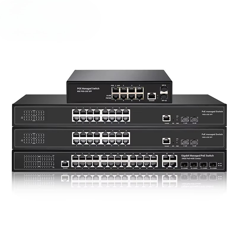 Managed Gigabit Poe Switch 8 Port 802.3At - Sakelar PoE 8-Port, 16, 24, 48