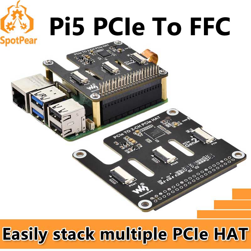 Turing Pi 2 - Raspberry Pi 5 PCIe ke 2-CH