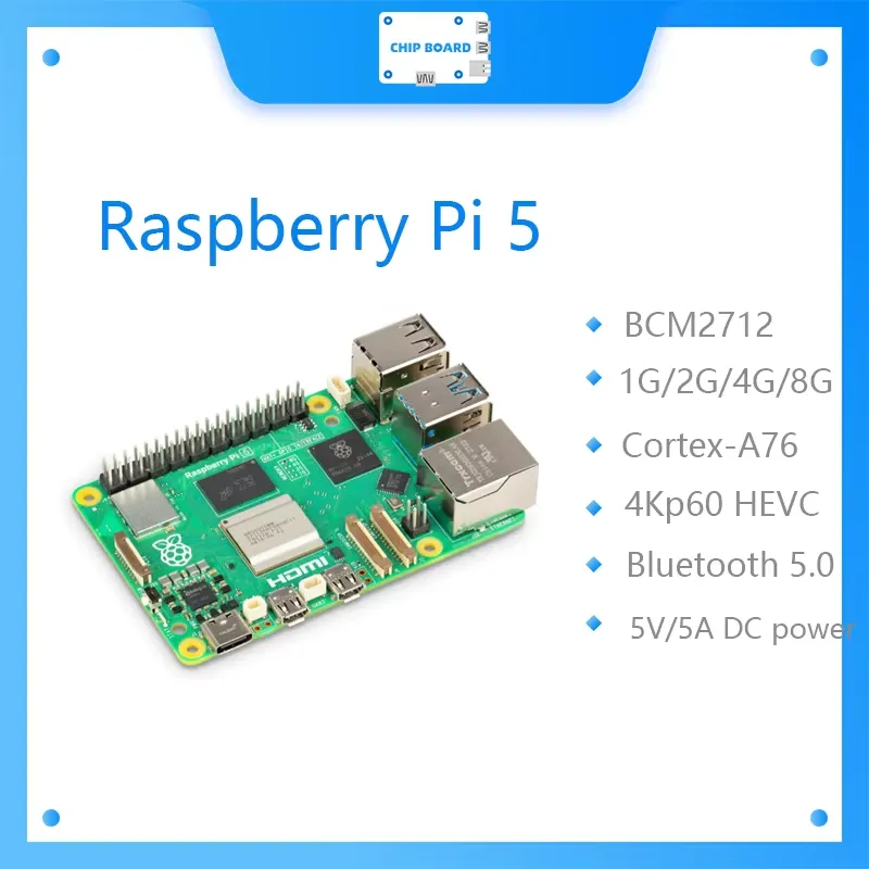 Raspberry Pi 5 8Gb - Untuk Raspberry Pi 5 Board Cortex-A76