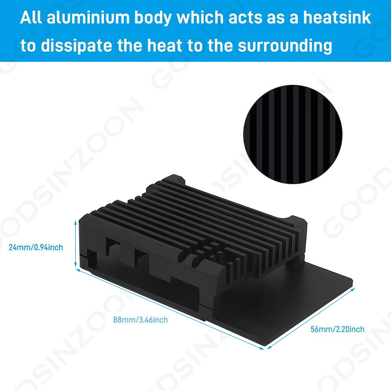 Casing Pelindung Aluminium Ras - Raspberry Pi 5 8Gb ulasan dan harga