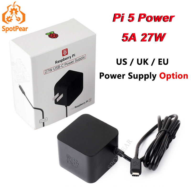 Asli resmi 5V5A PD Power 27W t - Raspberry Pi 5 8Gb ulasan dan harga