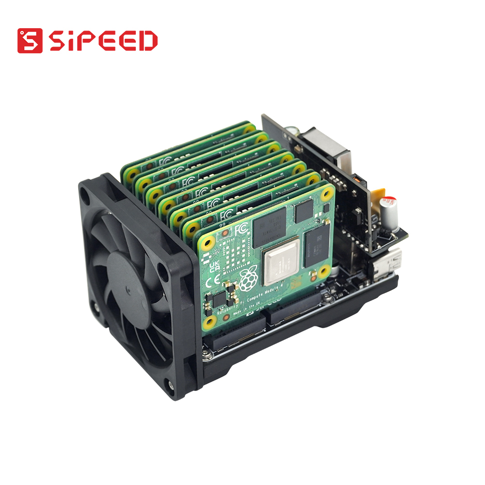 Sipeed NanoCluster 7x CM4/CM5  - Deskpi Super6C ulasan dan harga