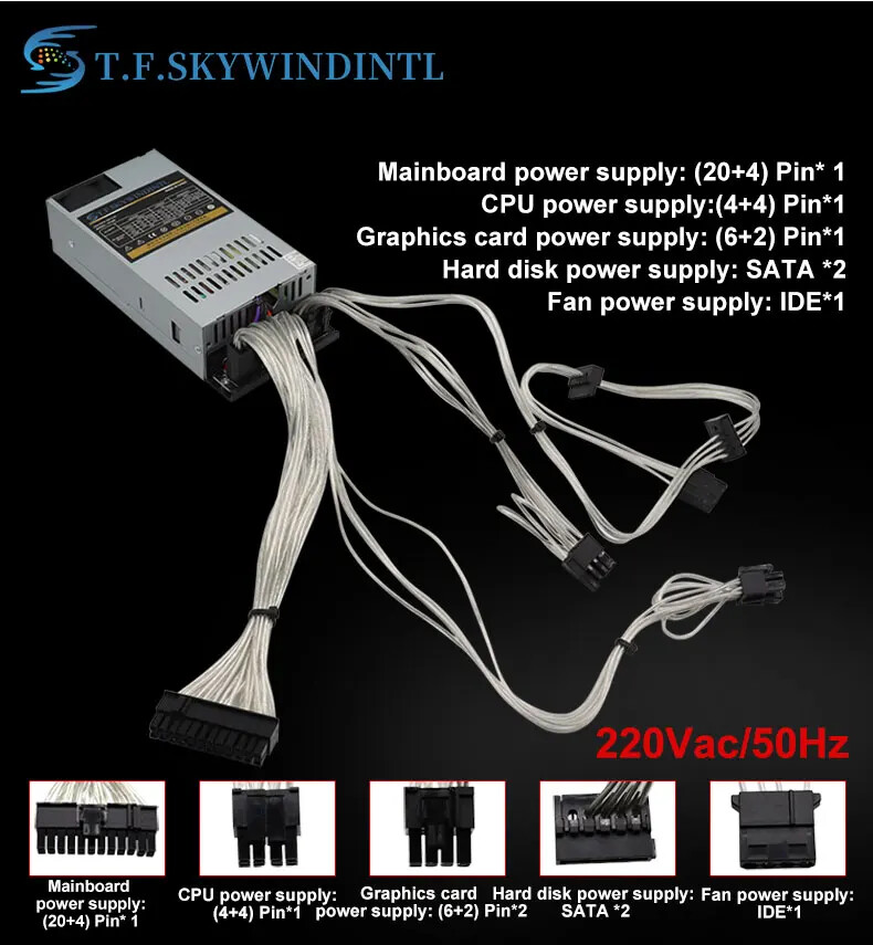 PSU ATX Full Module Baru 500W, - Atx Power Supply 1U Flex 500W ulasan dan harga