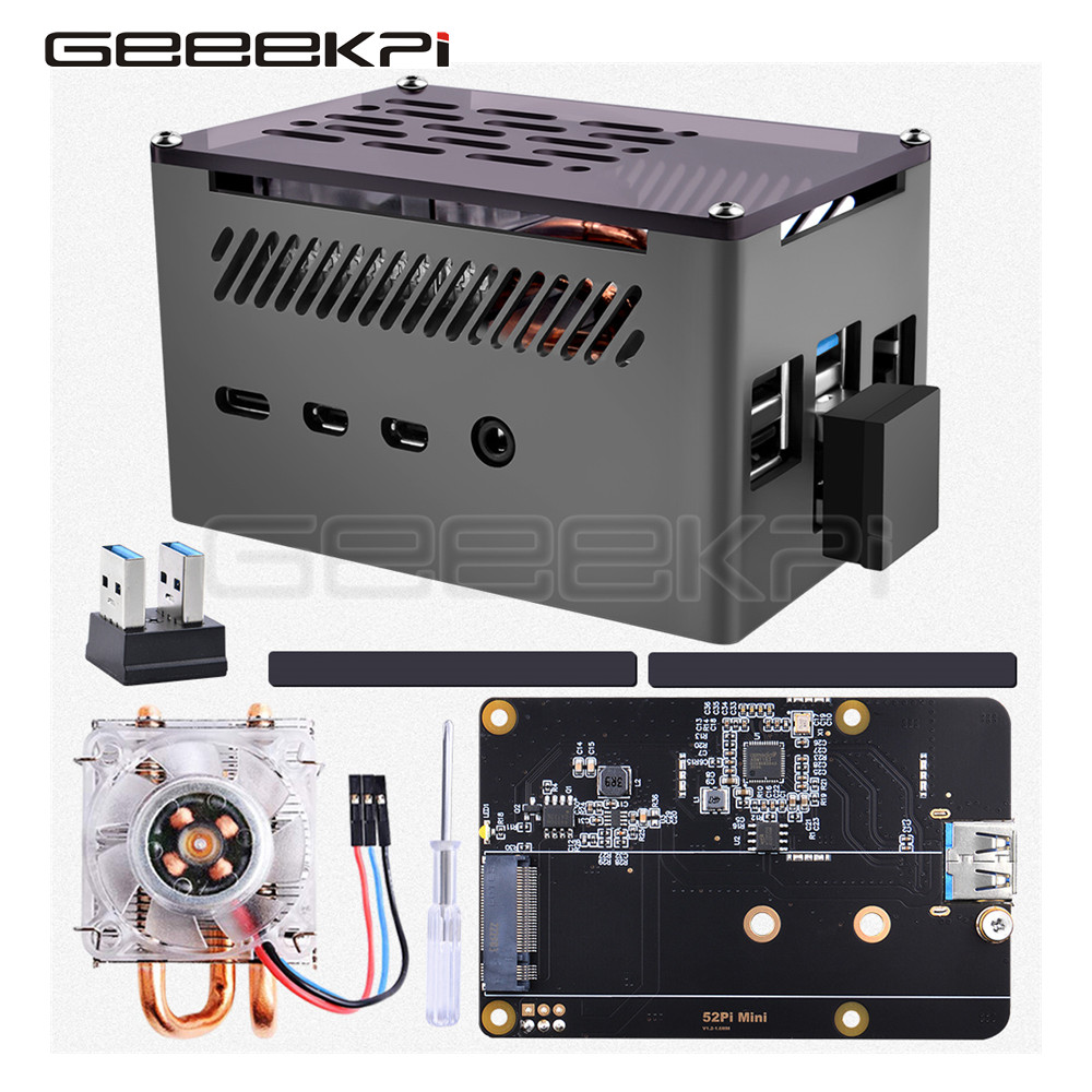 Geeekki Cangkang Hitam Casing  - Turing Pi 2 ulasan dan harga