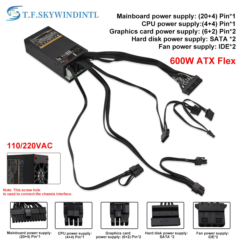 Flex catu daya Modular 600W ke - Atx Power Supply 1U Flex 500W ulasan dan harga